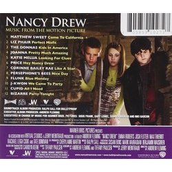 Nancy Drew Ścieżka dźwiękowa (Various Artists) - Tylna strona okladki plyty CD