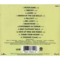 The Best of Mancini Soundtrack (Henry Mancini) - CD Back cover