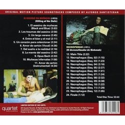 El Asesino de muecas / Necrophagus サウンドトラック (Alfonso Santisteban) - CD裏表紙