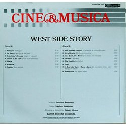 West Side Story Ścieżka dźwiękowa (Various Artists, Leonard Bernstein, Stephen Sondheim) - Tylna strona okladki plyty CD