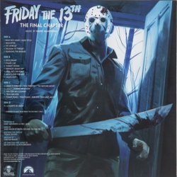 Friday the 13th: The Final Chapter Ścieżka dźwiękowa (Harry Manfredini) - Tylna strona okladki plyty CD