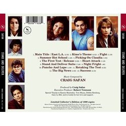 Stand and Deliver Colonna sonora (Craig Safan) - Copertina posteriore CD