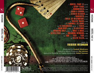 Hostel: Part III Trilha sonora (Frederik Wiedmann) - CD capa traseira