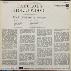 Fabulous Hollywood! Soundtrack (Various Artists, Frank DeVol) - CD Back cover