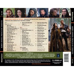 Robin Hood: Prince of Thieves Soundtrack (Michael Kamen) - CD Back cover