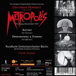 Metropolis Soundtrack (Gottfried Huppertz) - CD-Rckdeckel
