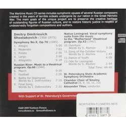 War Time Music, Vol.7 1941 - 1945 Trilha sonora (Dmitry Shostakovich) - CD capa traseira