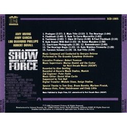 A Show of Force Soundtrack (Georges Delerue) - CD Achterzijde
