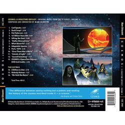 Cosmos: A Spacetime Odyssey Volume 4 Soundtrack (Alan Silvestri) - CD Back cover