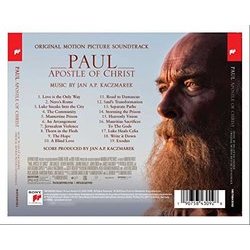 Paul, Apostle of Christ Soundtrack (Jan A.P. Kaczmarek) - CD Back cover