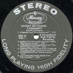 Accent On Strings サウンドトラック (Various Artists, Michael Clebanoff) - CDインレイ