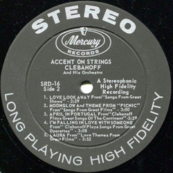 Accent On Strings サウンドトラック (Various Artists, Michael Clebanoff) - CDインレイ