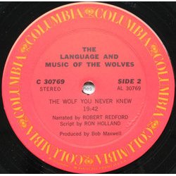 The Language and Music of the Wolves サウンドトラック (Robert Redford) - CDインレイ