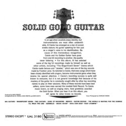 Solid Gold Guitar Soundtrack (Various Artists, Al Caiola) - CD Back cover