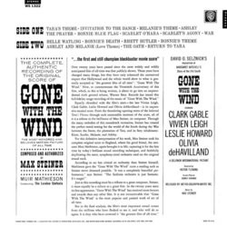 Gone with the Wind Ścieżka dźwiękowa (Max Steiner) - Tylna strona okladki plyty CD