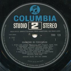 Hammond In Percussion サウンドトラック (Various Artists, Howard Blake And His Combo) - CDインレイ