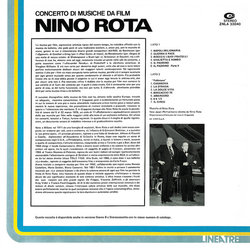 Concerto di Musiche da Film Soundtrack (Nino Rota) - CD Achterzijde