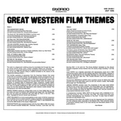 Great Western Film Themes サウンドトラック (Various Artists) - CD裏表紙