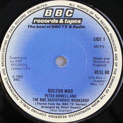 Doctor Who サウンドトラック (Ron Grainer, Peter Howell) - CDインレイ
