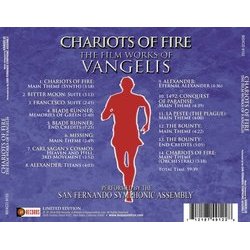 Chariots Of Fire: The Film Works Of Vangelis Soundtrack (Vangelis ) - CD Back cover