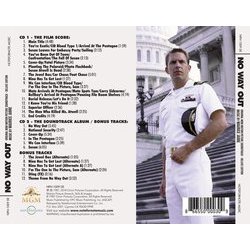 No Way Out Soundtrack (Maurice Jarre) - CD Back cover