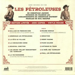 Les Ptroleuses サウンドトラック (Francis Lai) - CD裏表紙