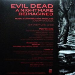 The Evil Dead: A Nightmare Reimagined Trilha sonora (Joseph LoDuca) - CD capa traseira
