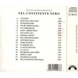 Nel Continente Nero 声带 (Manuel De Sica) - CD后盖