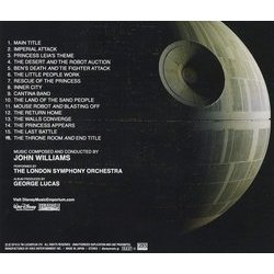 Star Wars IV: New Hope Ścieżka dźwiękowa (John Williams) - Tylna strona okladki plyty CD