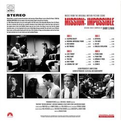 Mission: Impossible サウンドトラック (Danny Elfman) - CD裏表紙