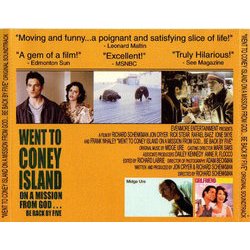 Went to Coney Island on a Mission from God... Be Back by Five Soundtrack (Midge Ure) - CD Back cover