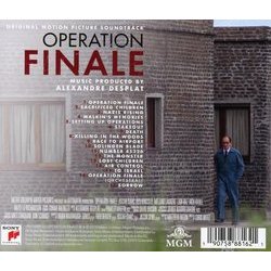 Operation Finale サウンドトラック (Alexandre Desplat) - CD裏表紙