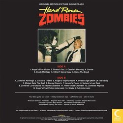 Hard Rock Zombies Ścieżka dźwiękowa (Paul Sabu) - Tylna strona okladki plyty CD
