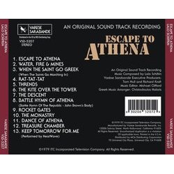 Escape To Athena サウンドトラック (Lalo Schifrin) - CD裏表紙