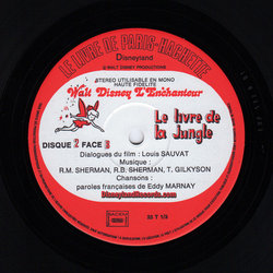 Le Livre de la Jungle サウンドトラック (Various Artists, George Bruns, Caroline Cler) - CDインレイ