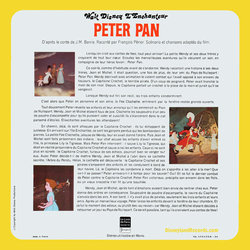 Peter Pan サウンドトラック (Various Artists, Francois Perier, Oliver Wallace) - CD裏表紙