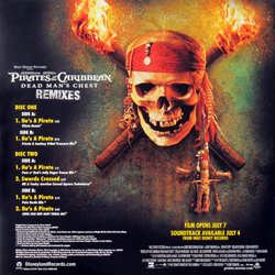 Pirates of the Caribbean: Dead Man's Chest Colonna sonora (Various Artists, Klaus Badelt, Hans Zimmer) - Copertina posteriore CD