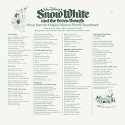 Snow White and the Seven Dwarfs サウンドトラック (Adriana , Frank Churchill, Walt Disney Studio Chorus, The Dwarf Chorus, Leigh Harline, Paul J. Smith, Harry Stockwell) - CDインレイ