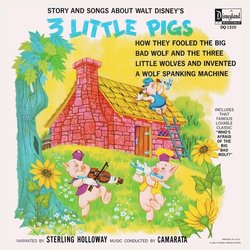 Three Little Pigs Ścieżka dźwiękowa (Various Artists, Frank Churchill, Sterling Holloway) - Tylna strona okladki plyty CD