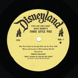 Three Little Pigs サウンドトラック (Various Artists, Frank Churchill, Sterling Holloway) - CDインレイ