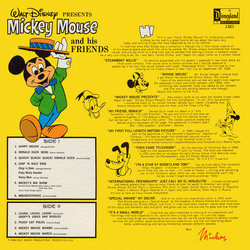 Mickey Mouse And His Friends Soundtrack (Various Artists) - CD Back cover