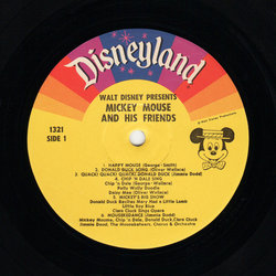 Mickey Mouse And His Friends サウンドトラック (Various Artists) - CDインレイ