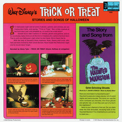 Trick or Treat Soundtrack (Various Artists, Paul J. Smith, Ginny Tyler) - CD Back cover