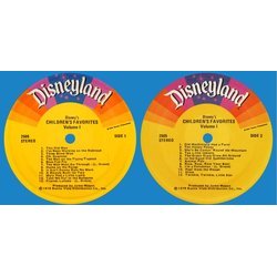 Children's Favorites Volume 1 サウンドトラック (Various Artists, The Disneyland Children's Sing-Along Cho, Larry Groce) - CDインレイ