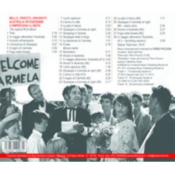 Bello Onesto Emigrato Australia Cerca Compaesana Illibata Ścieżka dźwiękowa (Piero Piccioni) - Tylna strona okladki plyty CD