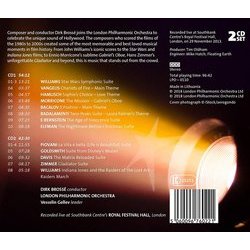 The Genius of Film Music: Hollywood Blockbusters, 1980's - 2000's Ścieżka dźwiękowa (Various Artists) - Tylna strona okladki plyty CD