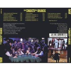Alla Conquista dell'Arkansas Ścieżka dźwiękowa (Francesco De Masi, Heinz Gietz) - Tylna strona okladki plyty CD