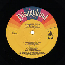 The Official Album Of Disneyland / Walt Disney World Colonna sonora (Various Artists) - cd-inlay