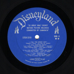 33 Great Walt Disney Motion Picture Melodies サウンドトラック (Various Artists, Tutti Camarata) - CDインレイ