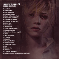 Silent Hill 3 サウンドトラック (Akira Yamaoka) - CD裏表紙